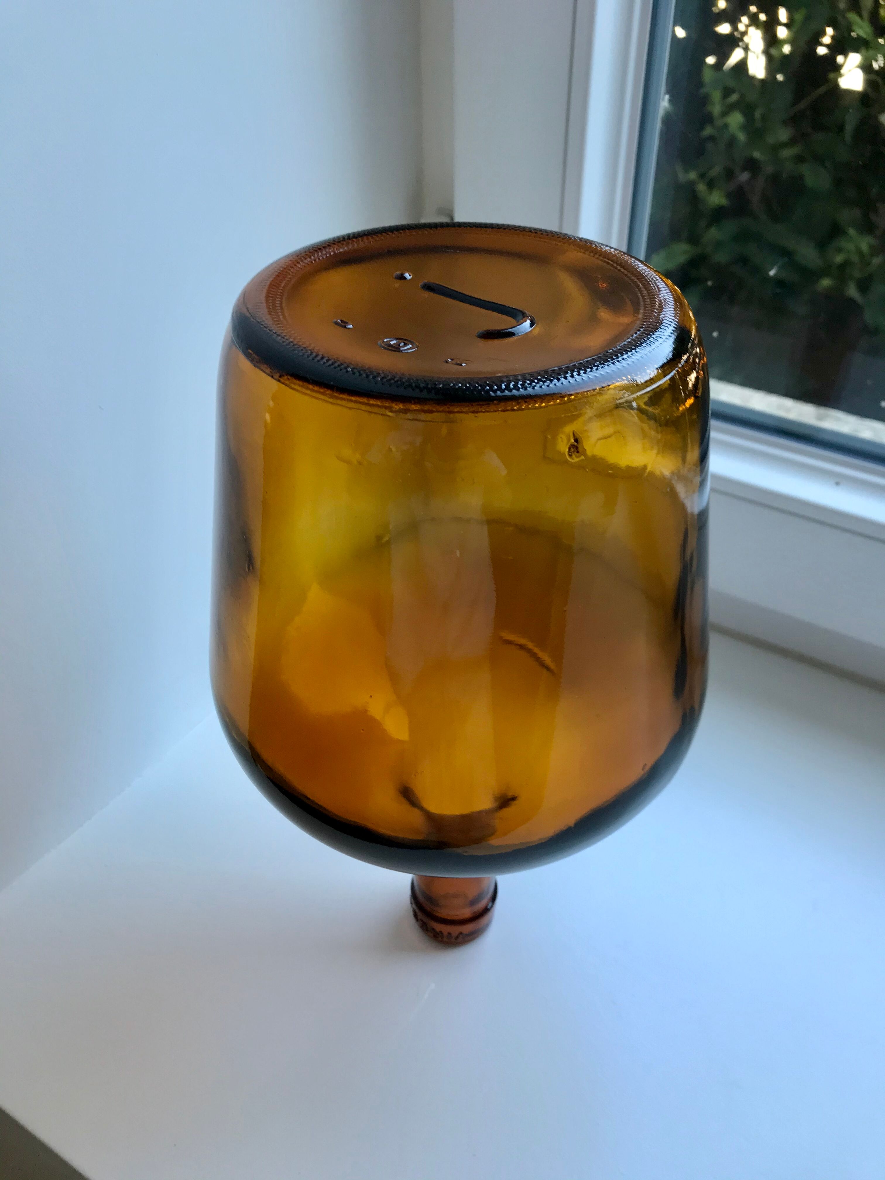 Dame-jeanne viresa couleur ambre vintage