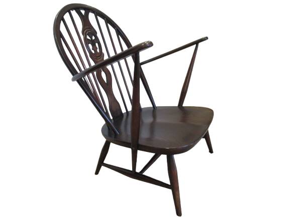 Authentic English Ercol Fleur De Lys Tub Chairs C.1960s