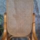 Rocking-chair style Thonet hêtre courbé & cannage – années 60