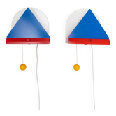 Set de lampes murales Stoja multicolores de style Memphis en métal peint par IKEA x Sottsass, années 1980.