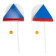 Set de lampes murales Stoja multicolores de style Memphis en métal peint par IKEA x Sottsass, années 1980.