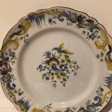 Plate Emile Galle Saint Clément around 1900