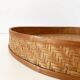 Antique tray made of woven bamboo