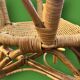 Small children's armchair in rattan and bamboo – hand-woven – vintage