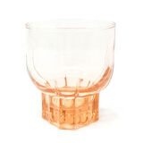 Pink glass lemonade serving