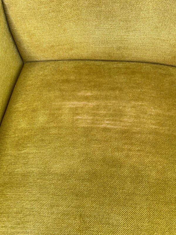 Fauteuil italien jaune moutarde style Mid-Century