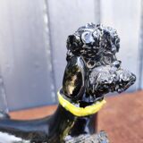 Groomed Poodle in Iridescent Ceramic, 1950