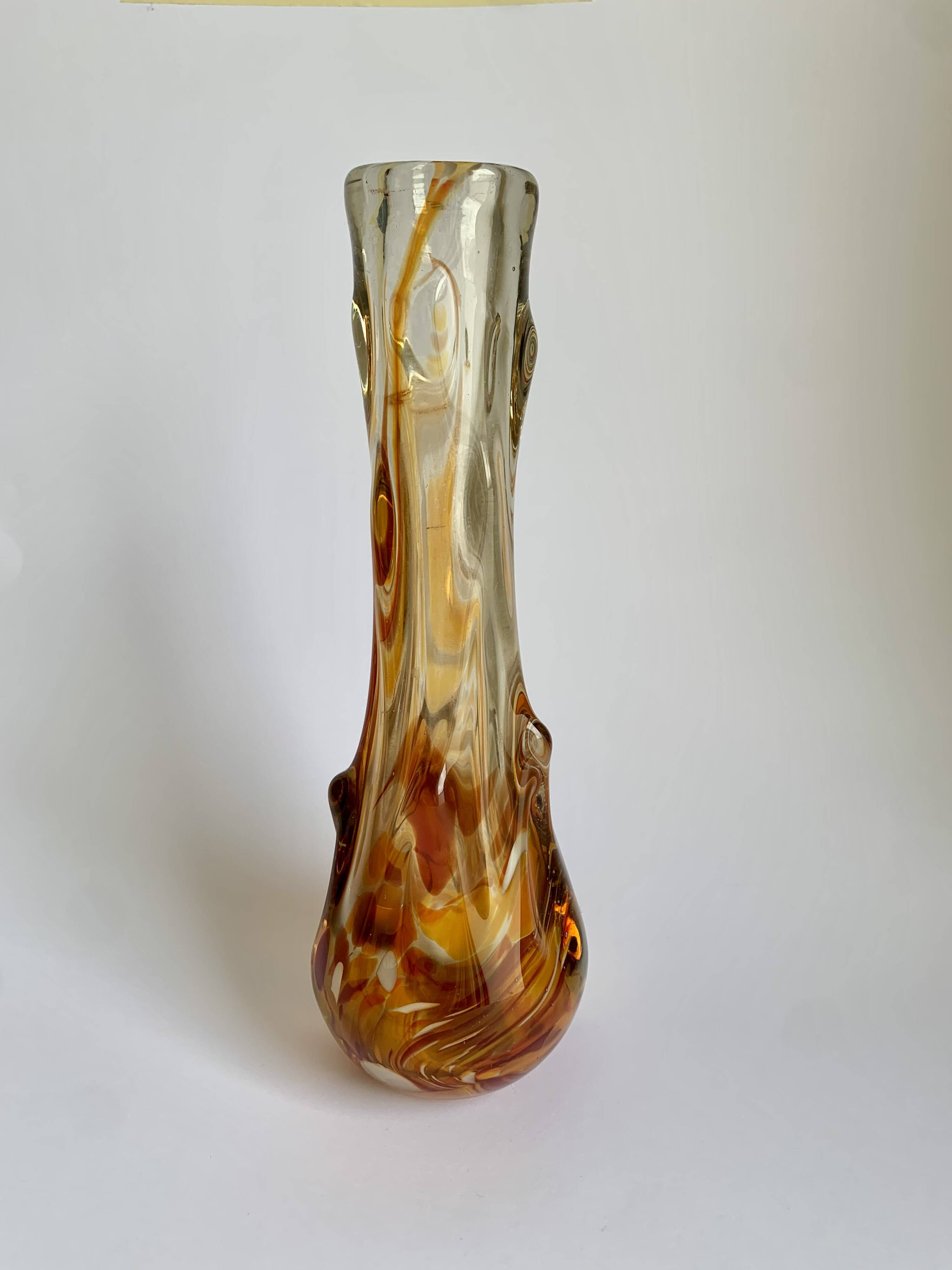 Vintage Glass Vase, 1970s