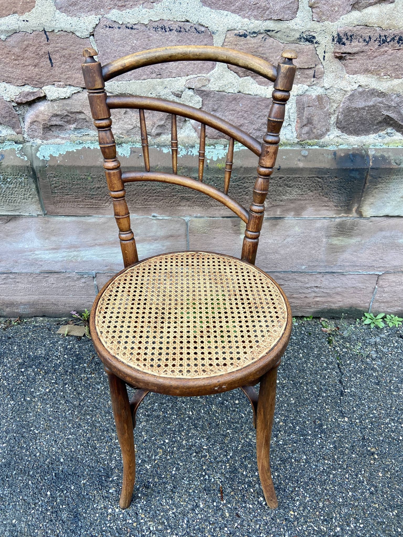 Pair of Viennese bistro café chairs by L. & H. Cambier Frères bentwood belgium