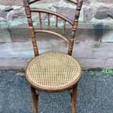 Pair of Viennese bistro café chairs by L. & H. Cambier Frères bentwood belgium