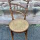 Paire de chaises de café bistrot viennoise par L. & H. Cambier Frères bois courbé belgique
