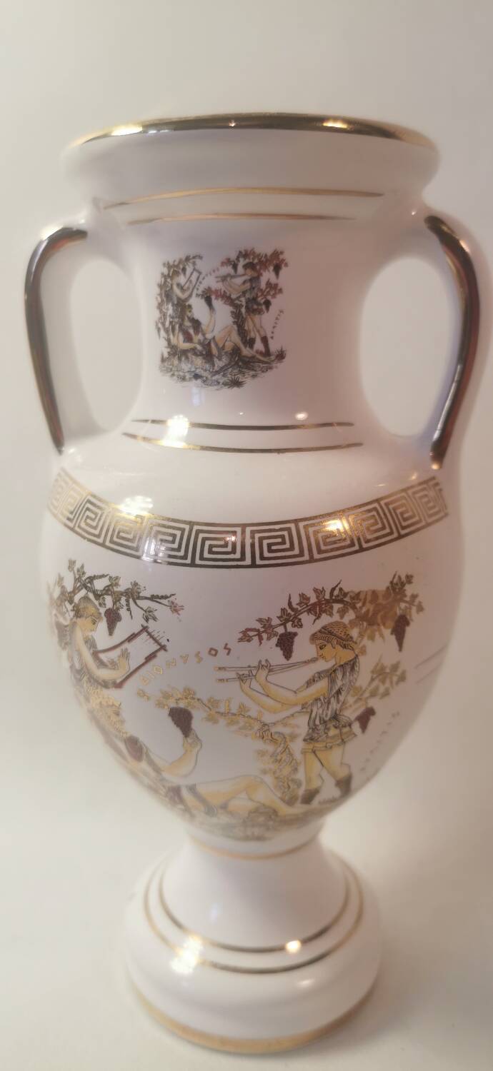 Greek Urn Vase - 24k Gold Decorations - Greek Mythology