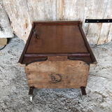 Ancien meuble bois poignée métal art déco vintage