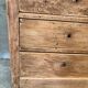 Matt varnished wooden chest of drawers