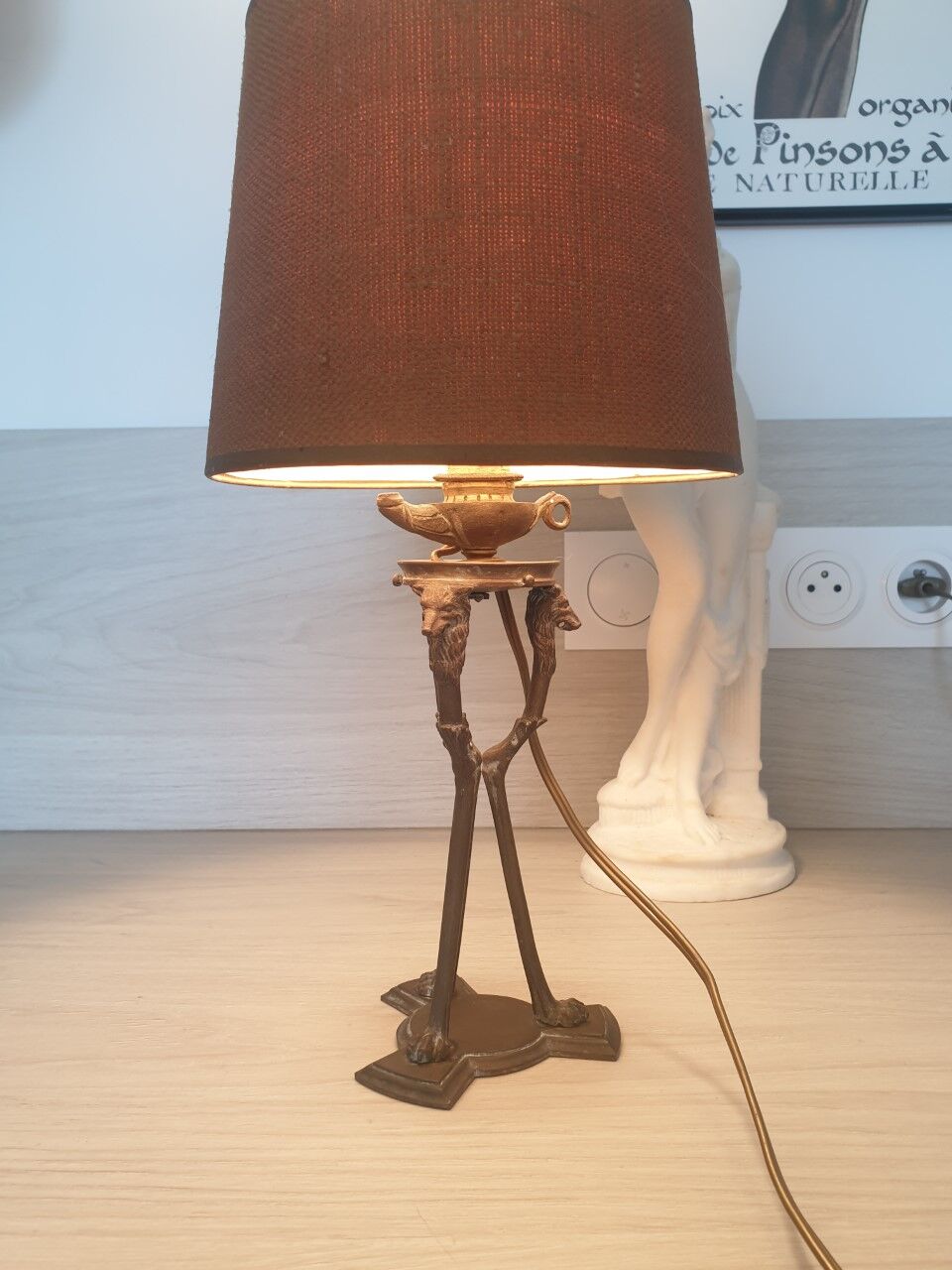 Old brass lamp