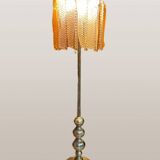 Vintage floor lamp with Murano glass leaves, 1970s