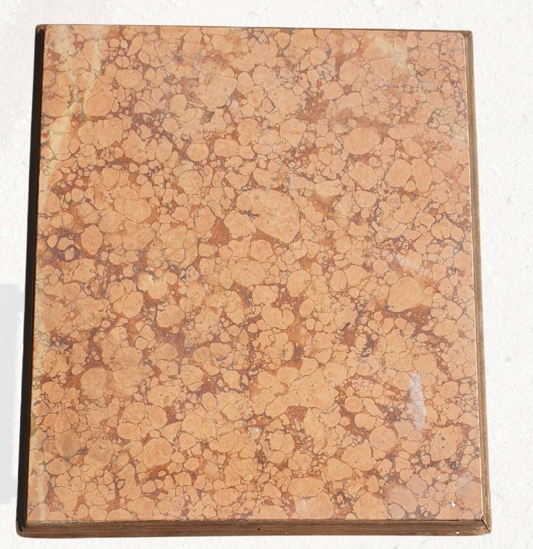 Natural wood bedside table