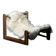 Sling chair in pine, canvas and sheepskin, 1970s