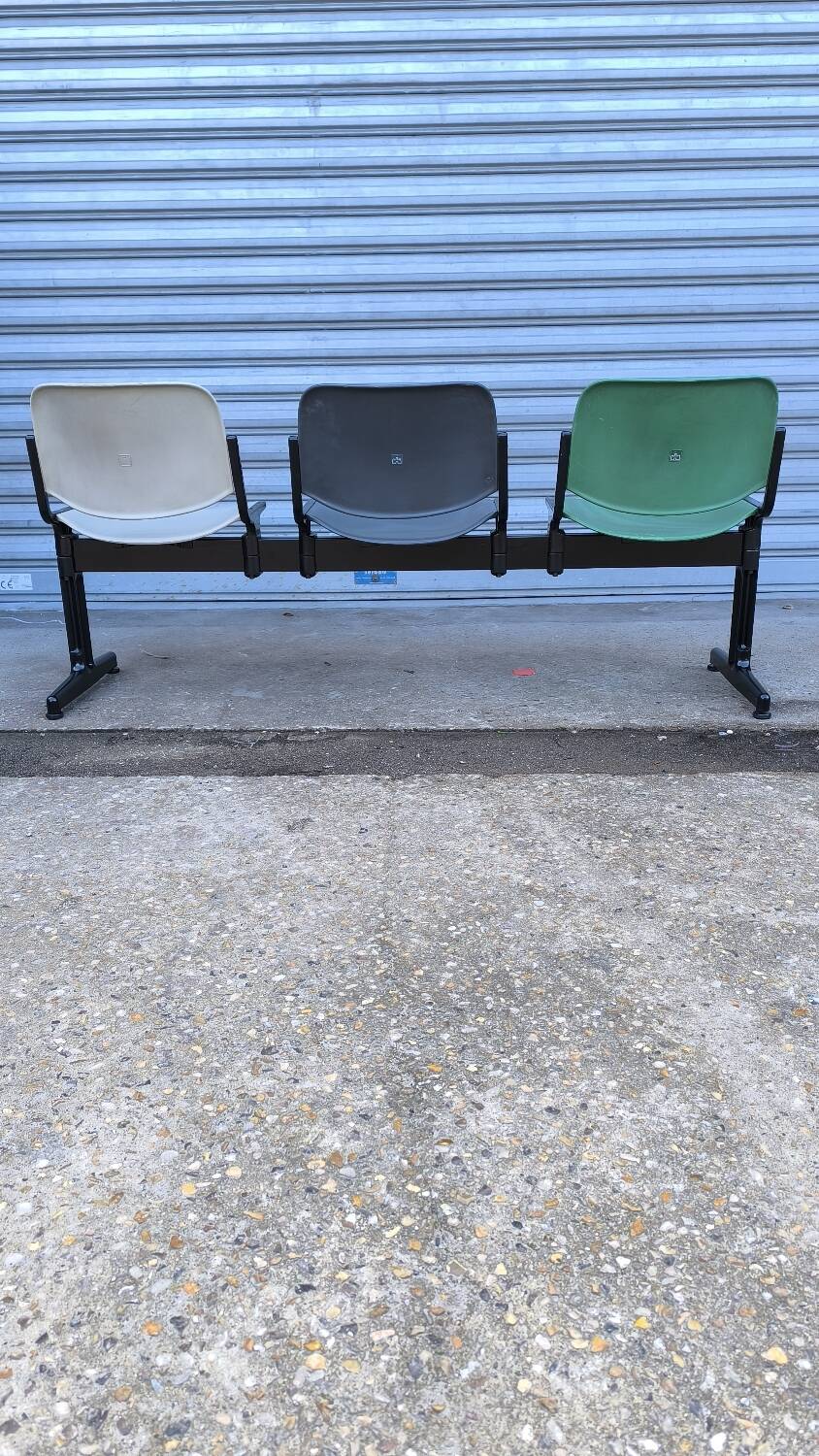 3-seater bench by Giancarlo Piretti for Anonima Castelli 1970