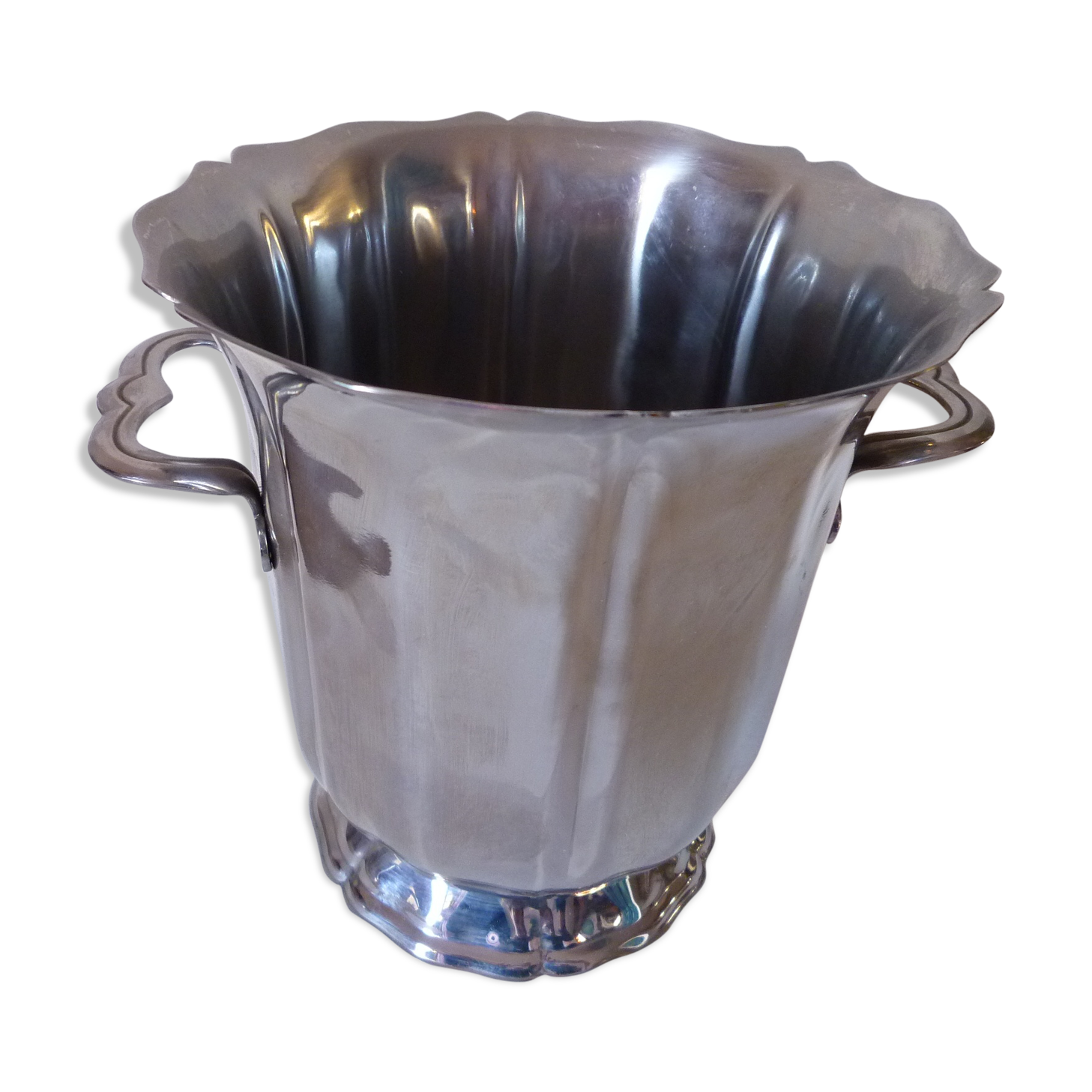 Art nouveau in stainless steel champagne bucket