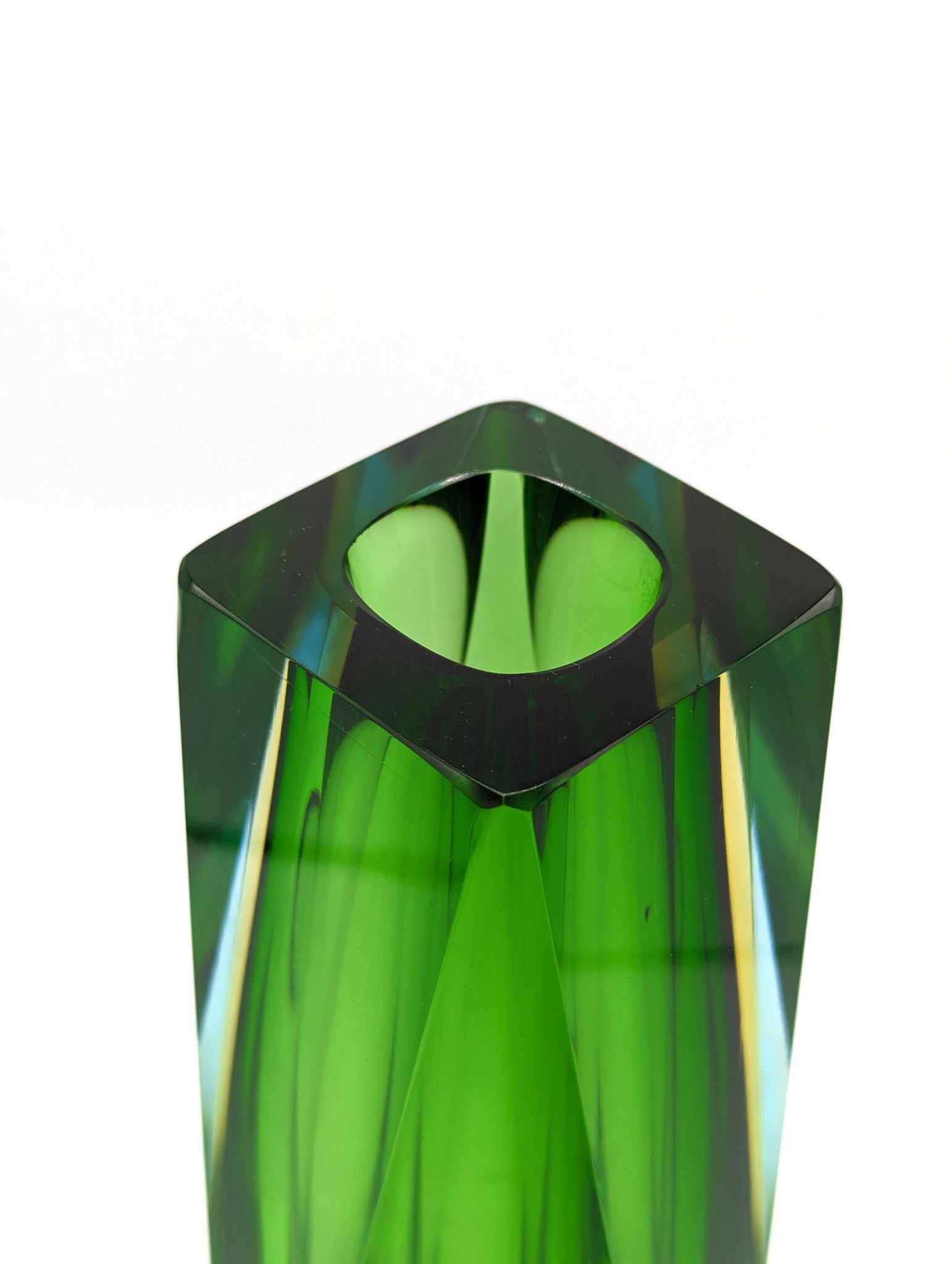 Vintage Sommerso Vase (large model) in Murano glass by Flavio Poli, Italy 1970