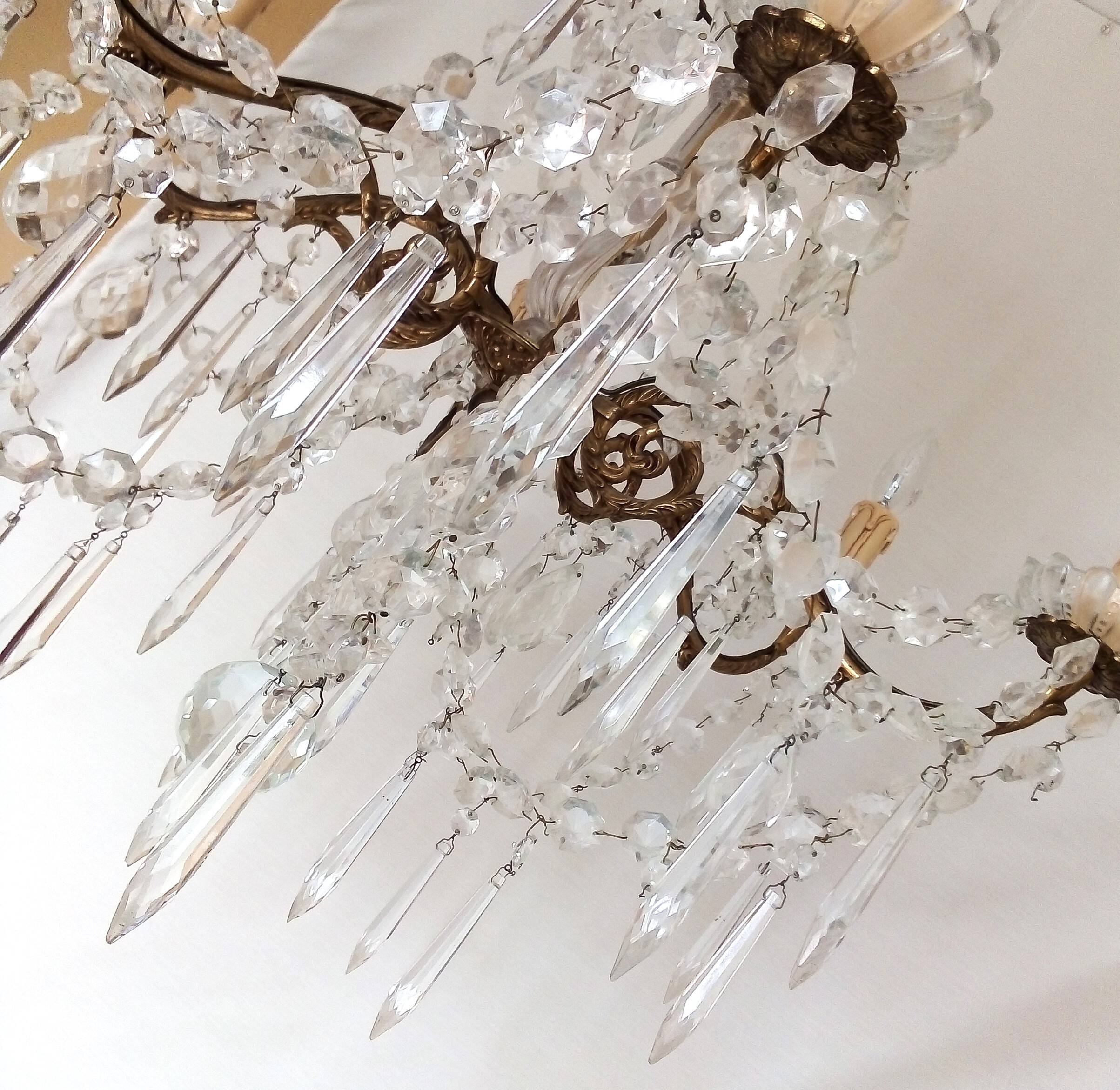 Bronze crystal chandelier style - Haussmanian - chic decor