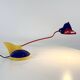 Blue and red toucan desk lamp by Brilliant Leuchten Germany, 1980.