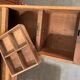 19th century walnut stepped desk