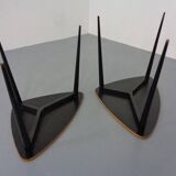 Mid-Century Triangular Birch Side Tables, 1960s, Set of 2