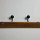 Portemanteau mural de style industriel. 4 patères en acier, style industriel, 80 cm