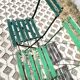 Paire de chaises de jardin vintage