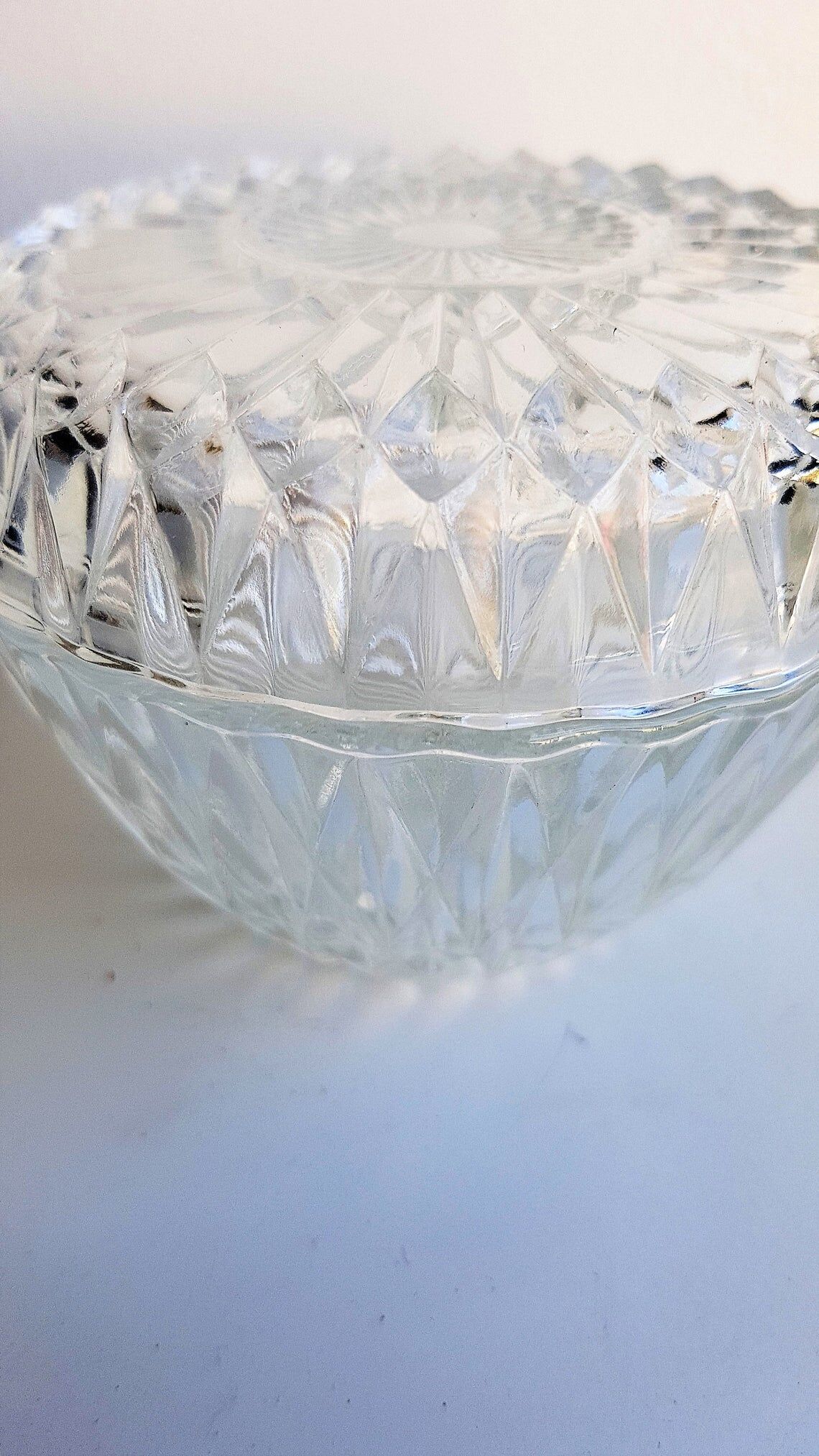 Sucrier vintage en verre