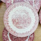 8 English Ironstone decor plates