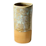 Vase - 20 cm - red stoneware - lunar white