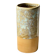 Vase - 20 cm - grès roux - blanc lunaire