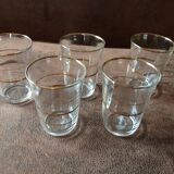 Set of 5 vintage glasses