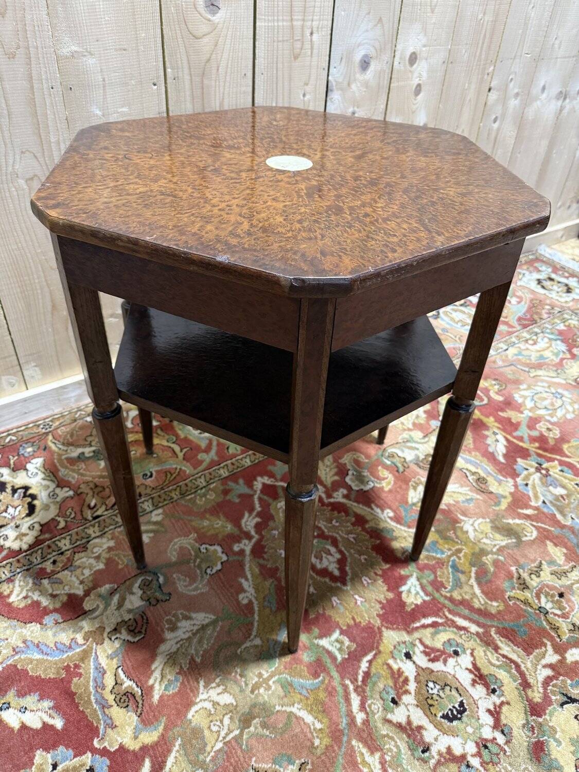 Octagonal side table from the Art Deco period.