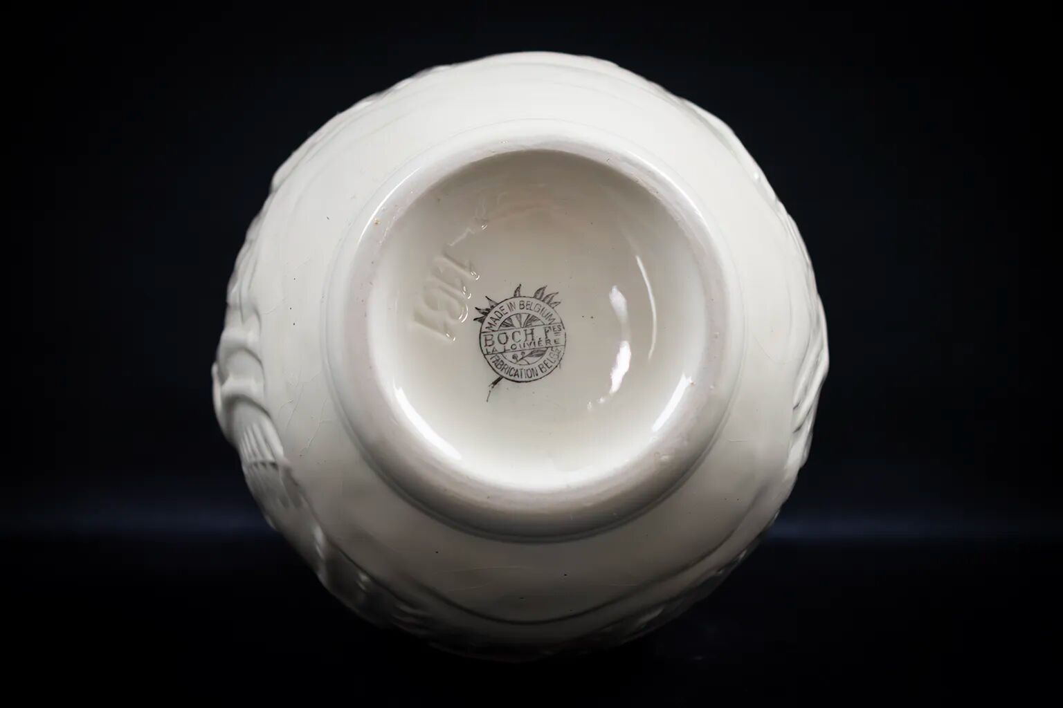 Art Deco vase with 6 deer in earthenware – C. Catteau Boch Frères La Louvière