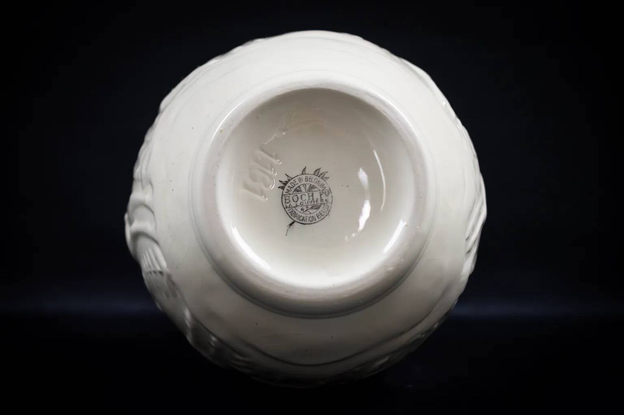 Art Deco vase with 6 deer in earthenware – C. Catteau Boch Frères La Louvière