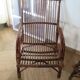 Lot de 2 Fauteuils de jardin en rotin et bambou -Vintage -Années 60 - avec coussins - vernis satin