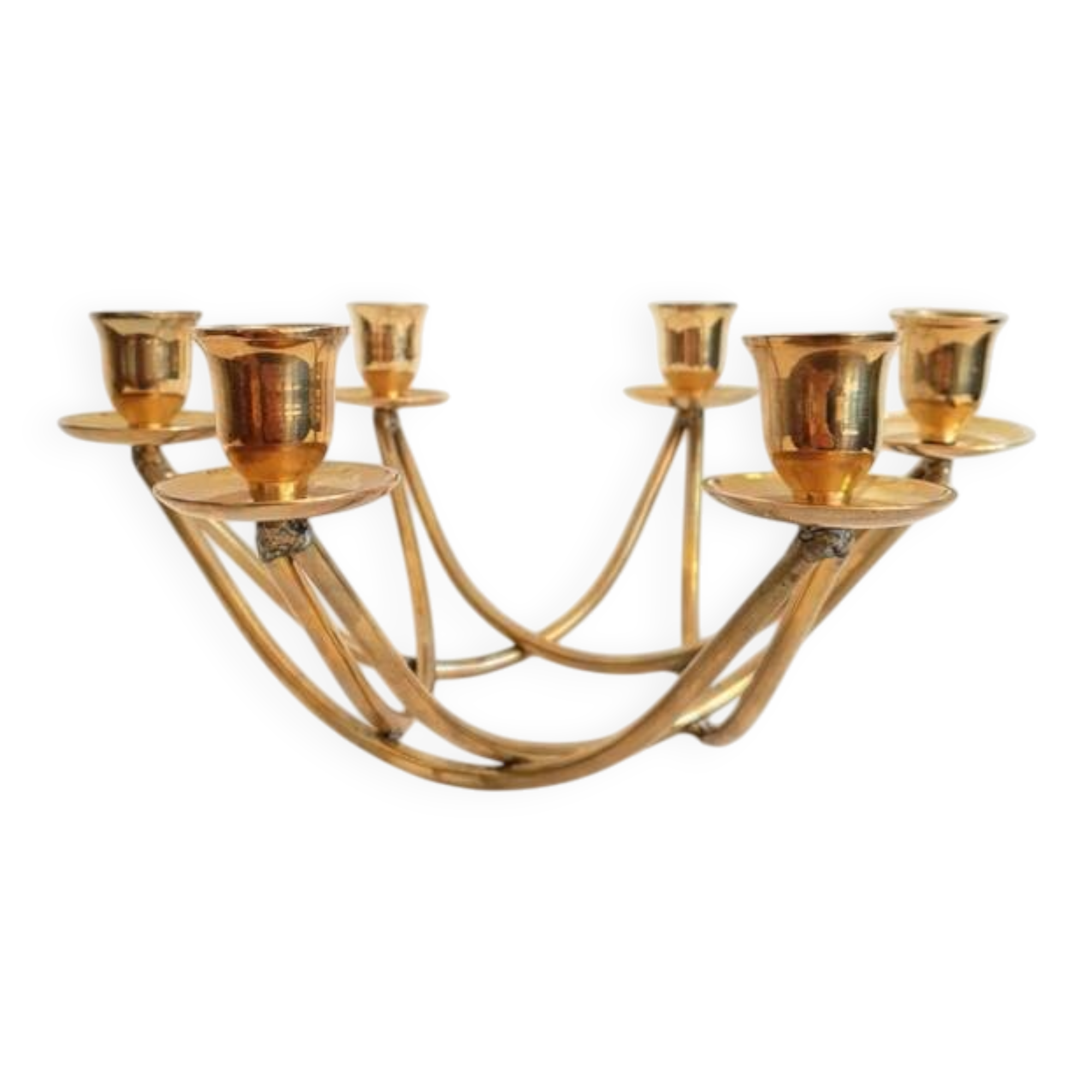 Chandelier en laiton des années 50
