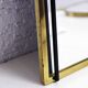 Vintage brass mirror, 45x29 cm