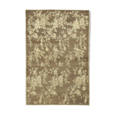 1970s Handwoven Decorative Anatolian Beige Carpet 131 cm x 195 cm