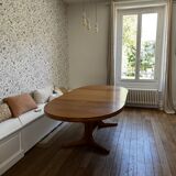 Baumann oval elm table 1970s