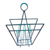 Metal magazine rack scoubidou