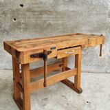 Workbench side table bathroom furniture beech