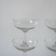 set of 4 large crystal champagne glasses 1920 11 x 10 cm