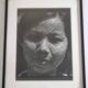 Vintage black and white photography, portrait, original framed print 42x52 cm.