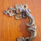 Gilded bronze handle 1900 Art Nouveau vegetal Bronzier L. Pinet