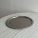 Plateau rond en inox 18 - 10 brillant